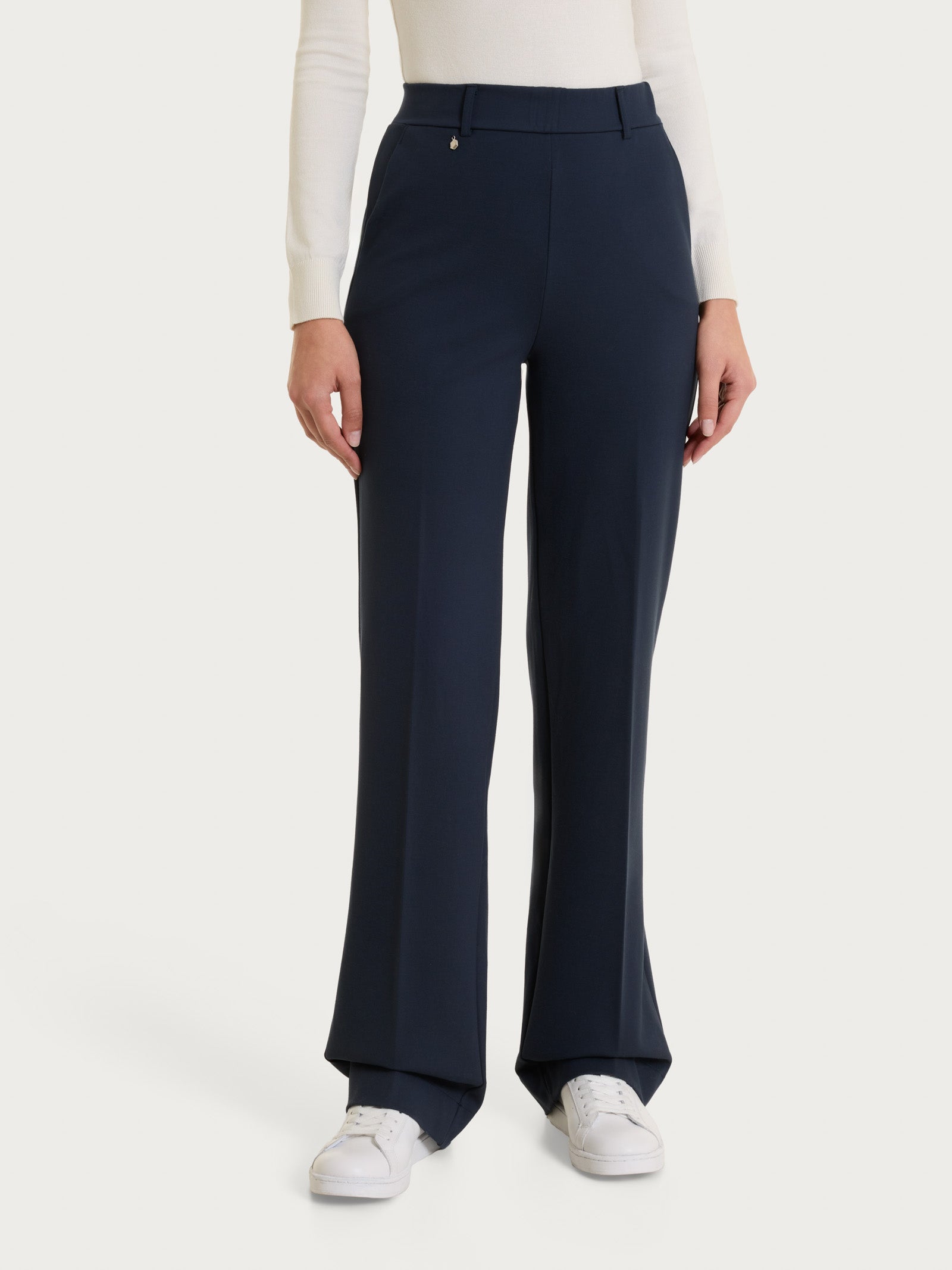 TWINSET Pantalone Nero A Gamba Dritta - Foto 13