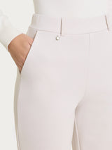 Pantalone ampio con tasche in Cashmere Compact Bianchi Donna - Ragno