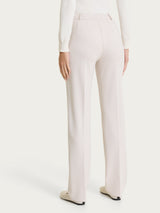 Pantalone dritto con tasche in Cashmere Compact Bianchi Donna - Ragno