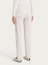 Pantalone dritto con tasche in Cashmere Compact Bianchi Donna - Ragno