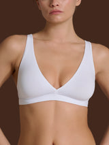 beYOUtiful YouUp - Reggiseno a vela in cotone elasticizzato Bianchi Donna - Ragno
