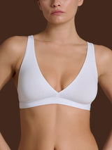 beYOUtiful YouUp - Reggiseno a vela in cotone elasticizzato Bianchi Donna - Ragno