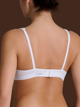 beYOUtiful YouUp - Reggiseno a vela in cotone elasticizzato Bianchi Donna - Ragno