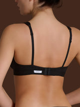 beYOUtiful YouUp - Reggiseno a vela in cotone elasticizzato Neri Donna - Ragno