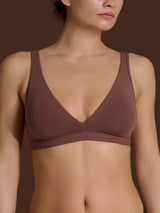 beYOUtiful YouUp - Reggiseno a vela in cotone elasticizzato Marroni Donna - Ragno