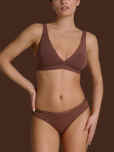 beYOUtiful YouUp - Reggiseno a vela in cotone elasticizzato Marroni Donna - Ragno