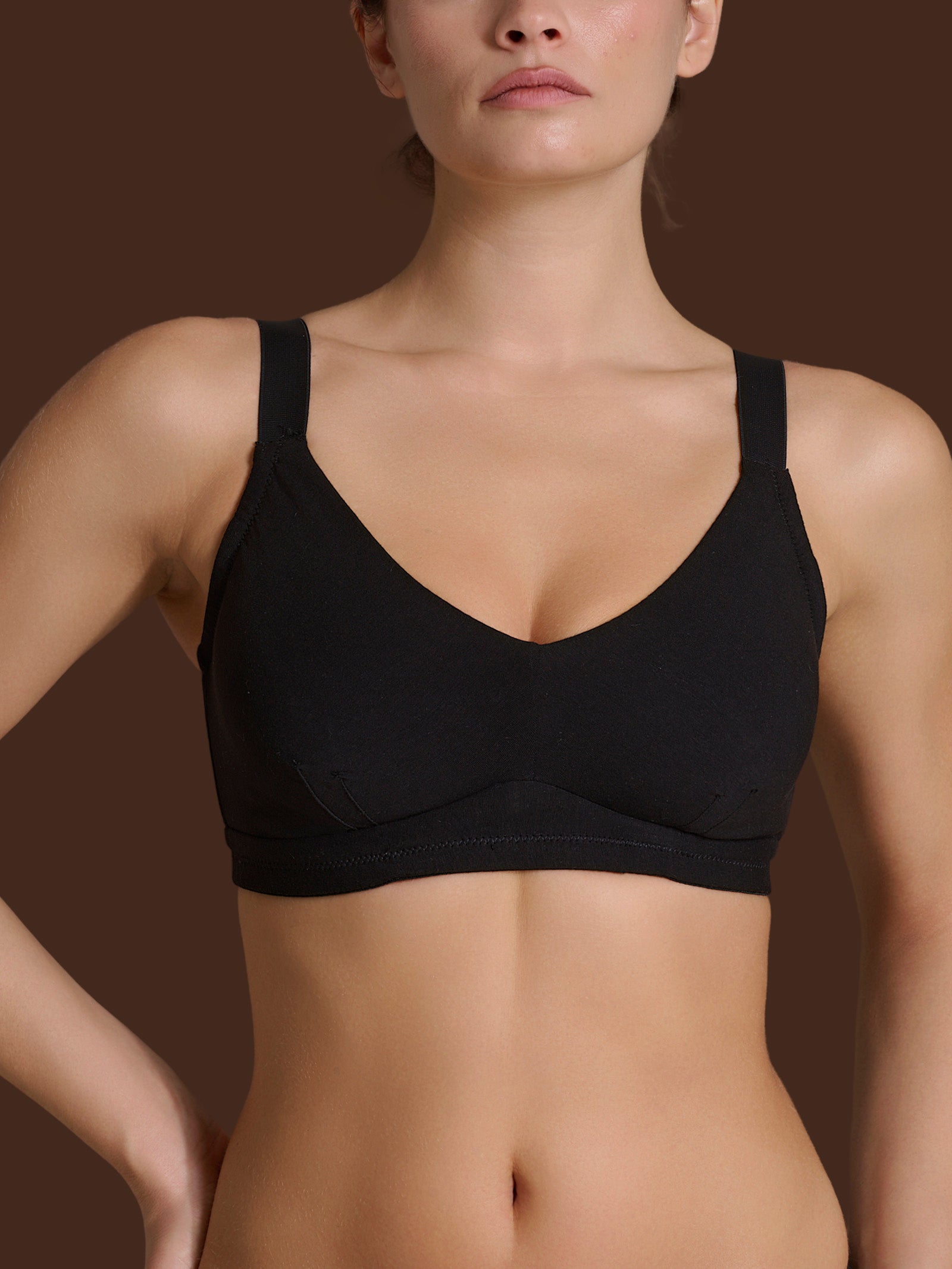 beYOUtiful YouUp - Reggiseno DE a pieno supporto in cotone elasticizzato  Neri Donna - Ragno