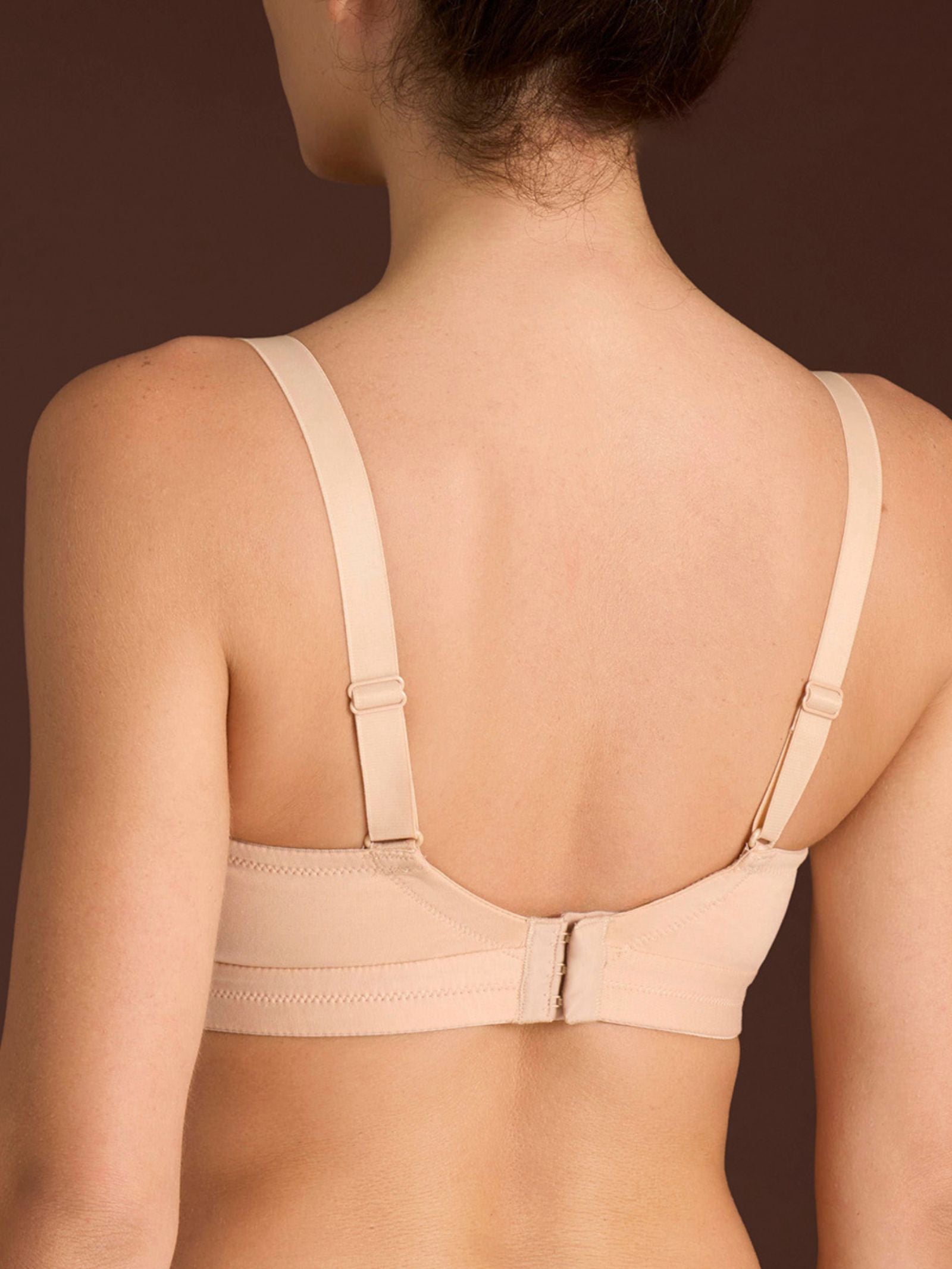 beYOUtiful YouUp - Reggiseno DE a pieno supporto in cotone elasticizzato  Marroni Donna - Ragno
