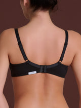 beYOUtiful YouUp - Reggiseno con imbottitura in cotone elasticizzato Neri Donna - Ragno