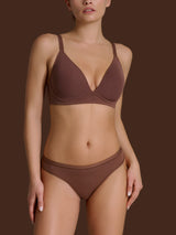 beYOUtiful YouUp - Reggiseno con imbottitura in cotone elasticizzato Marroni Donna - Ragno