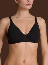 beYOUtiful YouUp - Reggiseno senza ferretto in cotone elasticizzato Neri Donna - Ragno