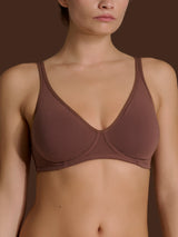 beYOUtiful YouUp - Reggiseno senza ferretto in cotone elasticizzato Marroni Donna - Ragno