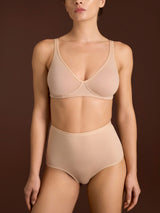 beYOUtiful YouUp - Reggiseno senza ferretto in cotone elasticizzato Marroni Donna - Ragno