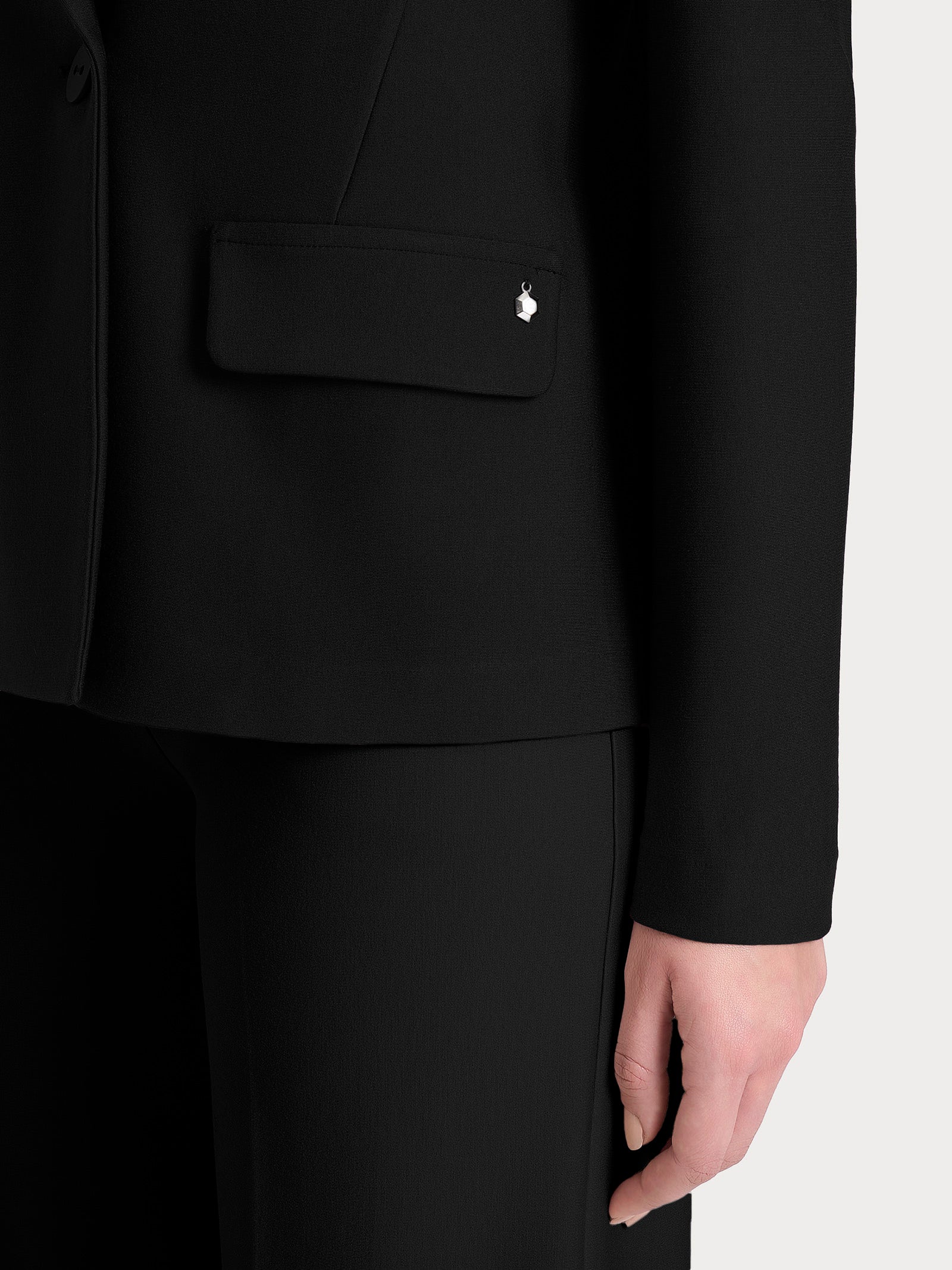 Blazer doppio petto in Compact Neri Donna - Ragno