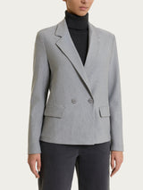 Blazer doppio petto in Compact Neri Donna - Ragno