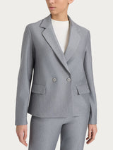 Blazer doppio petto in Compact Neri Donna - Ragno