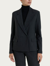 Blazer doppio petto in Compact Neri Donna - Ragno