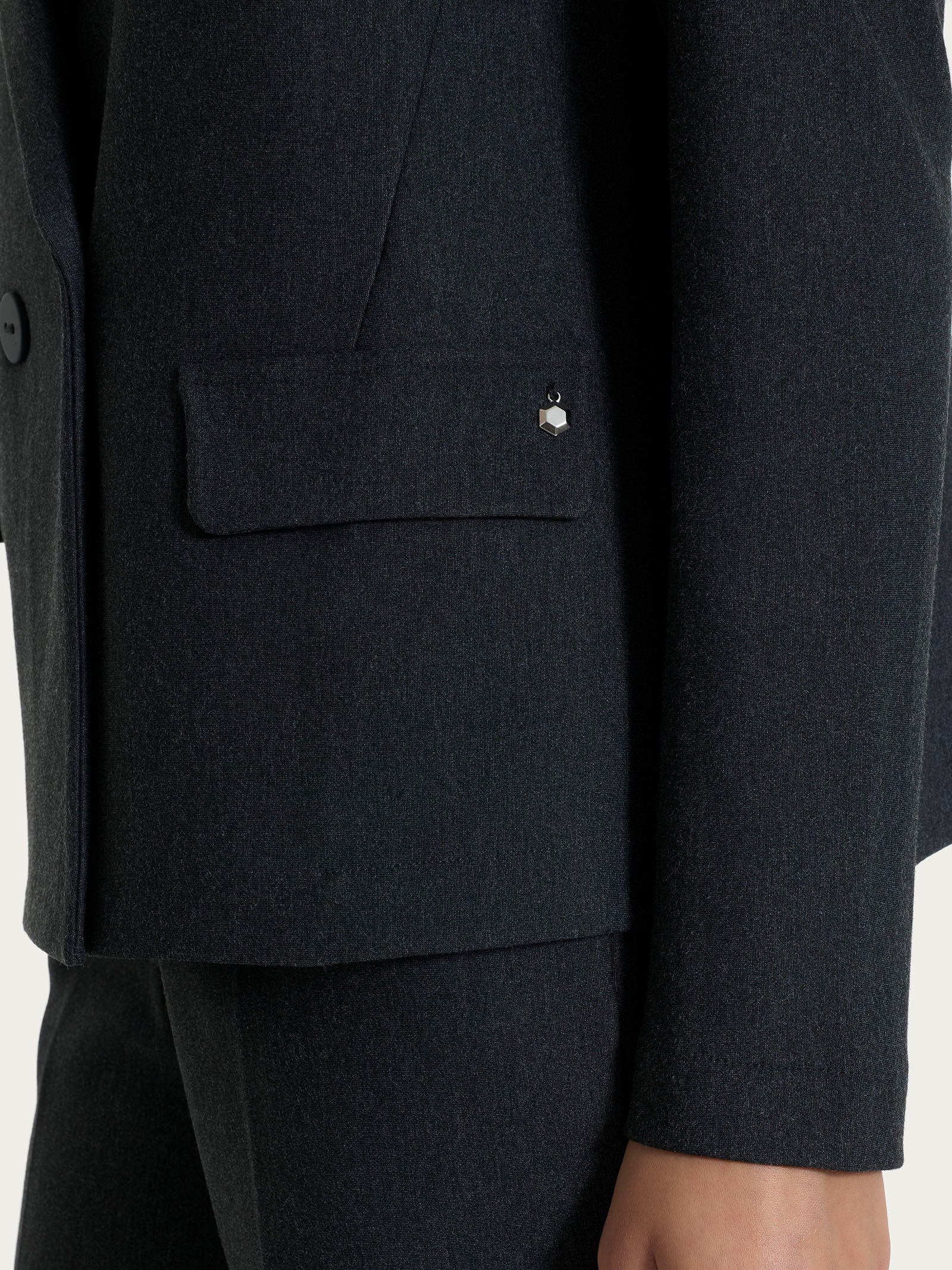 Blazer doppio petto in Compact Neri Donna - Ragno