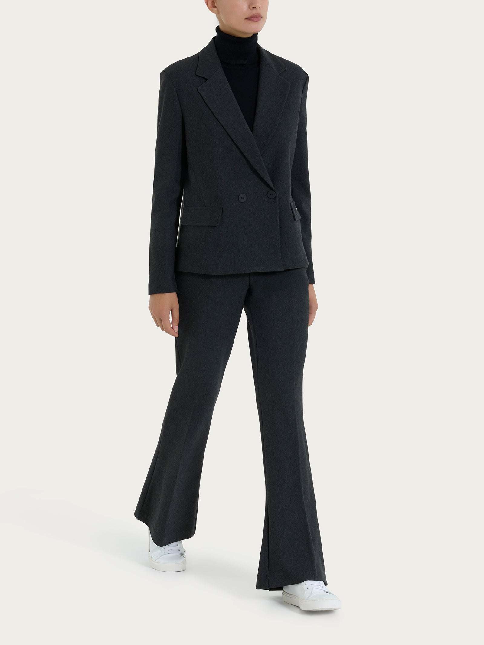 Blazer doppio petto in Compact Neri Donna - Ragno