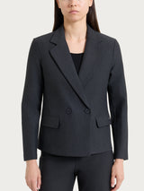 Blazer doppio petto in Compact Neri Donna - Ragno