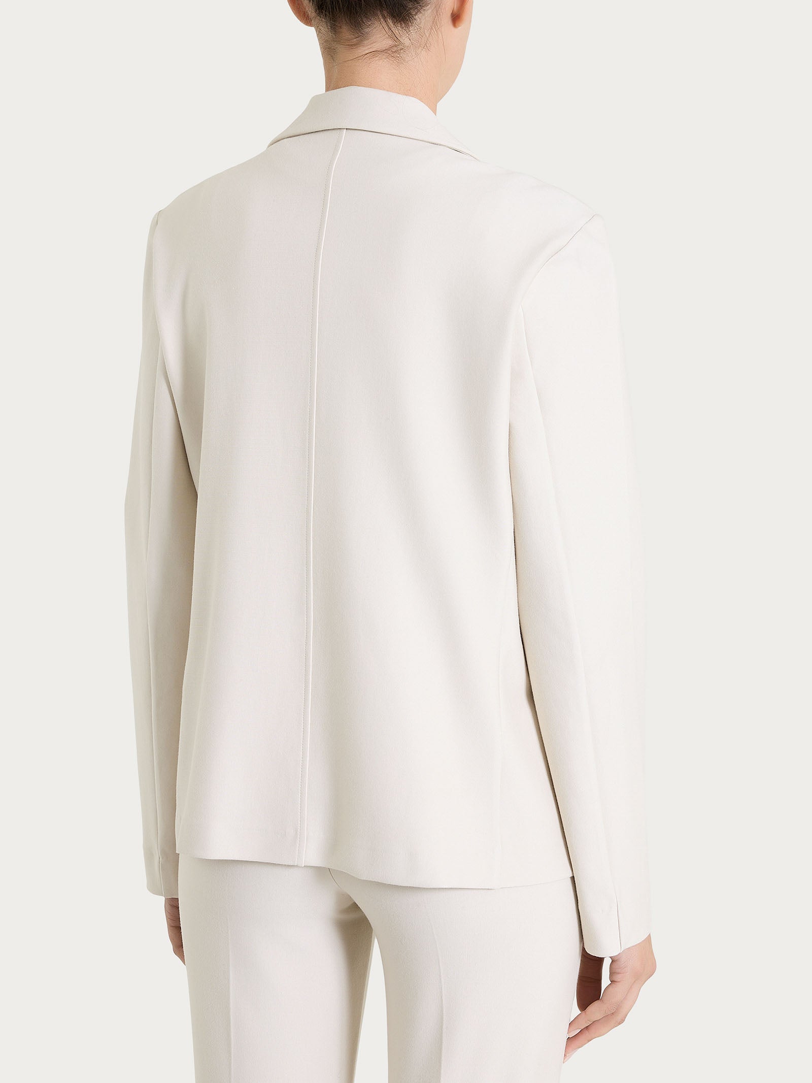 Blazer doppio petto in Compact Bianchi Donna - Ragno