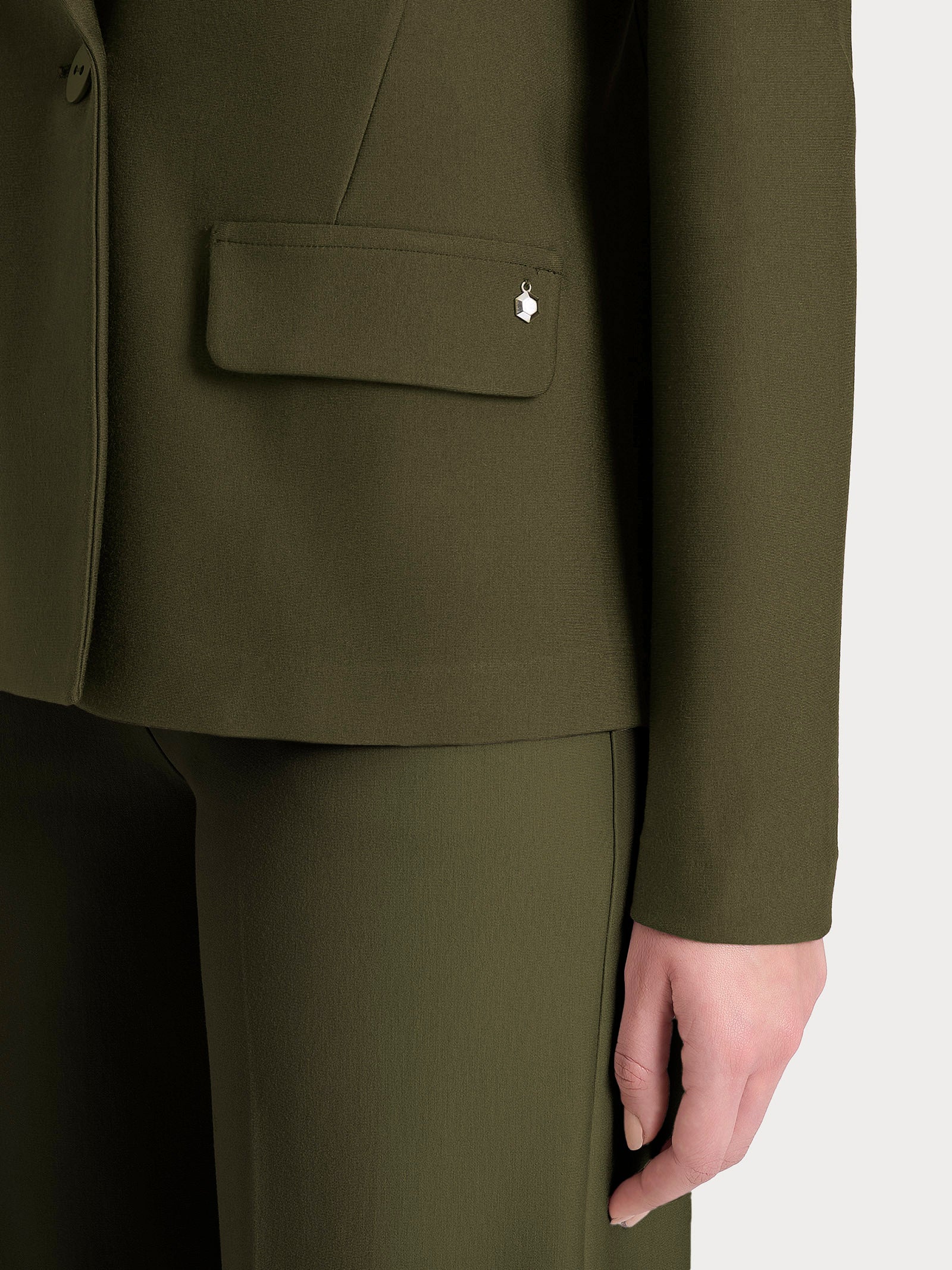 Blazer doppio petto in Compact Verdi Donna - Ragno