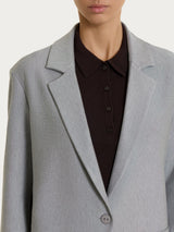 Blazer over con un bottone in Compact Neri Donna - Ragno