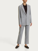 Blazer over con un bottone in Compact Neri Donna - Ragno