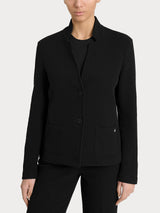 Blazer corto in Japanese Fleece Neri Donna - Ragno