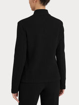 Blazer corto in Japanese Fleece Neri Donna - Ragno