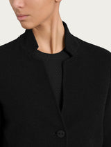 Blazer corto in Japanese Fleece Neri Donna - Ragno