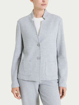 Blazer corto in Japanese Fleece Neri Donna - Ragno