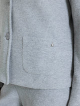 Blazer corto in Japanese Fleece Neri Donna - Ragno