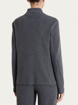 Blazer corto in Japanese Fleece Neri Donna - Ragno