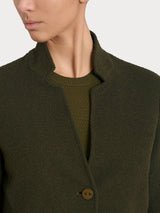 Blazer corto in Japanese Fleece Verdi Donna - Ragno