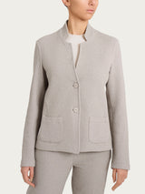 Blazer corto in Japanese Fleece Grigi Donna - Ragno