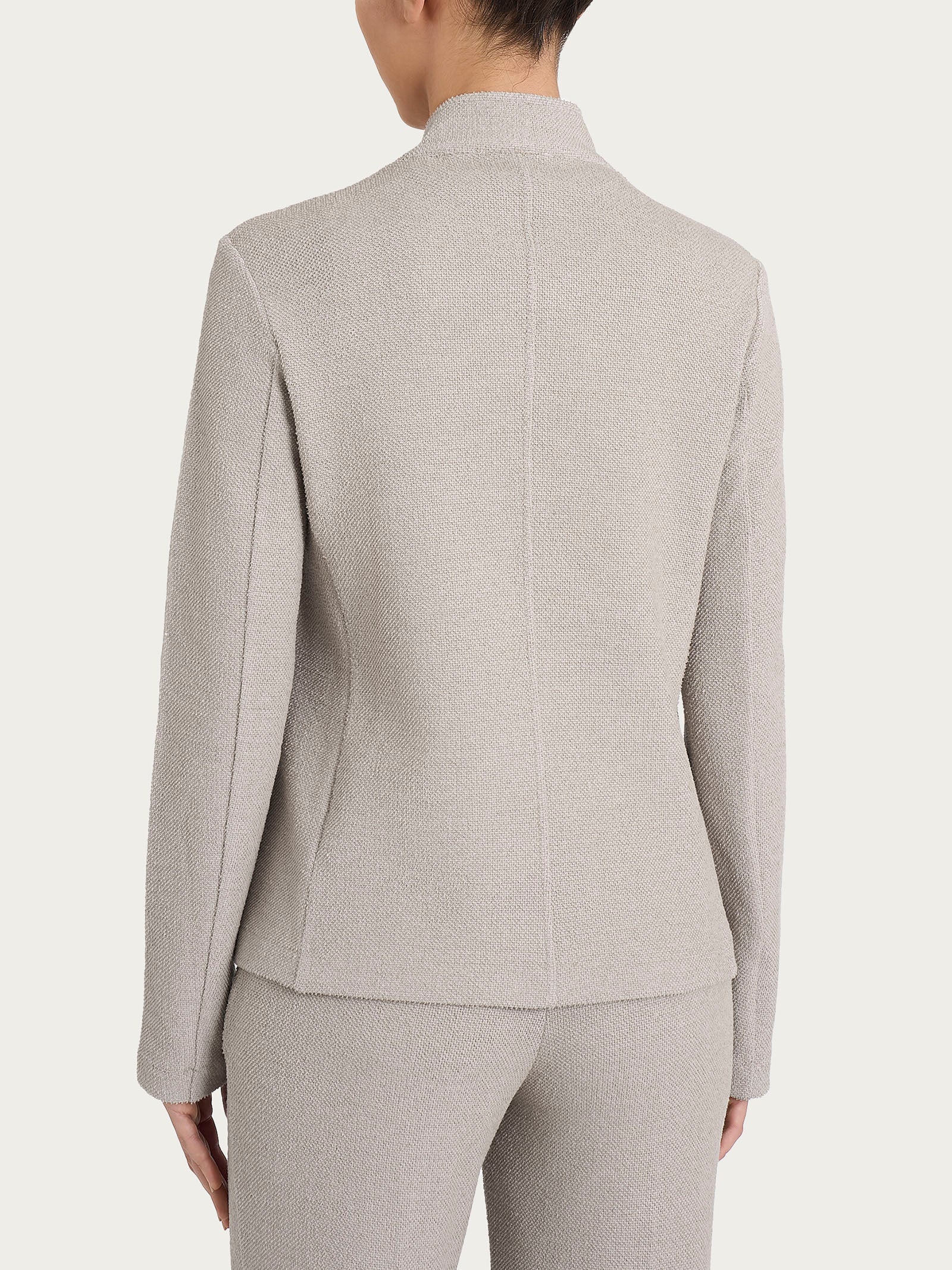Blazer corto in Japanese Fleece Grigi Donna - Ragno