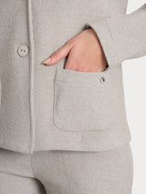 Blazer corto in Japanese Fleece Grigi Donna - Ragno