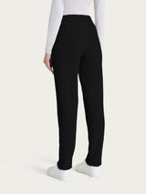 Pantalone chino slim con tasche in Japanese Fleece Neri Donna - Ragno