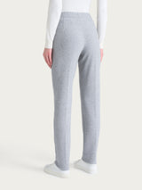 Pantalone chino slim con tasche in Japanese Fleece Neri Donna - Ragno