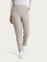 Pantalone chino slim con tasche in Japanese Fleece Grigi Donna - Ragno