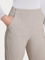 Pantalone chino slim con tasche in Japanese Fleece Grigi Donna - Ragno
