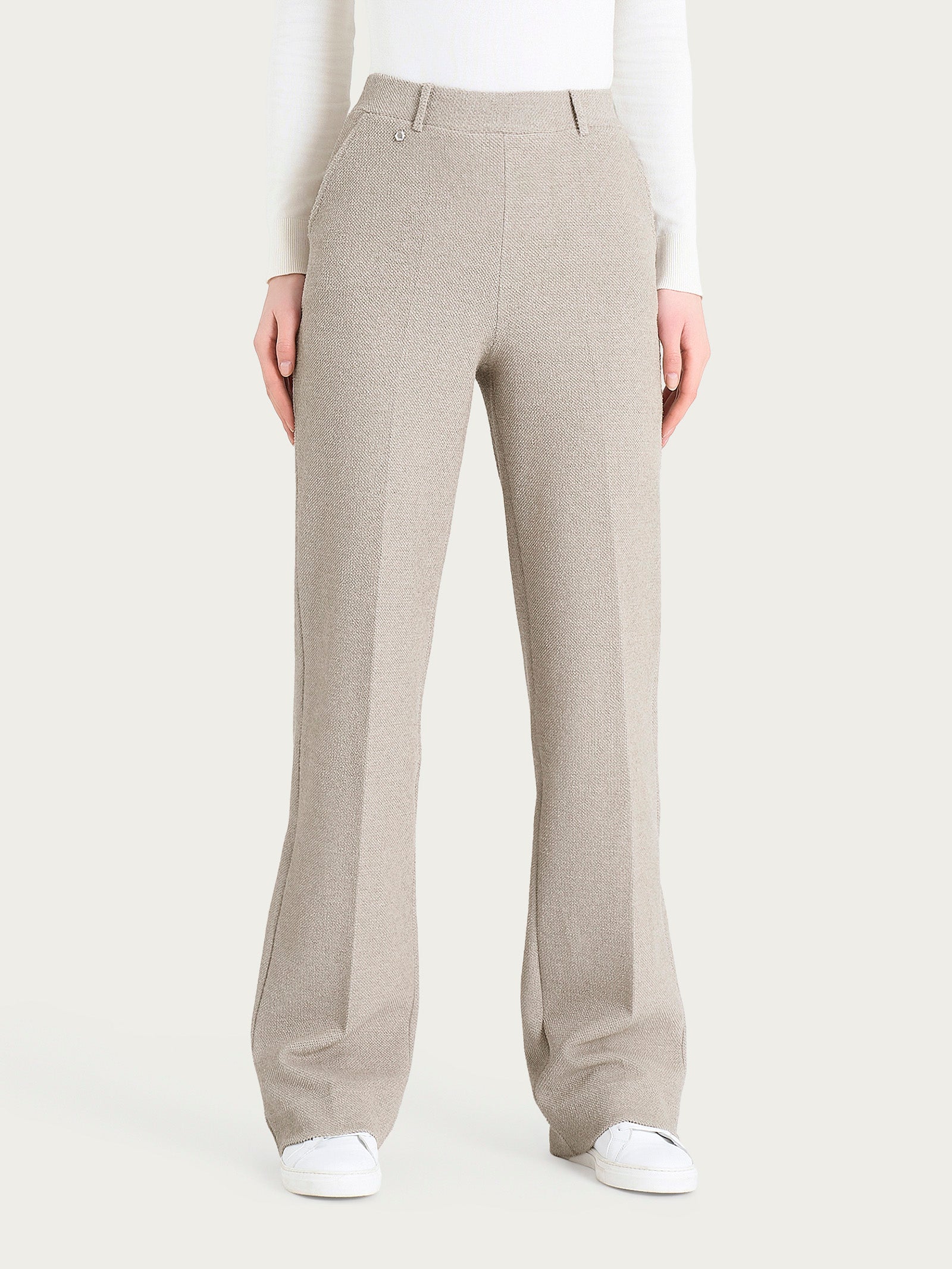 Pantalone ampio con tasche in Japanese Fleece Grigi Donna - Ragno