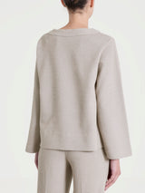 Felpa girocollo in Japanese Fleece Grigi Donna - Ragno