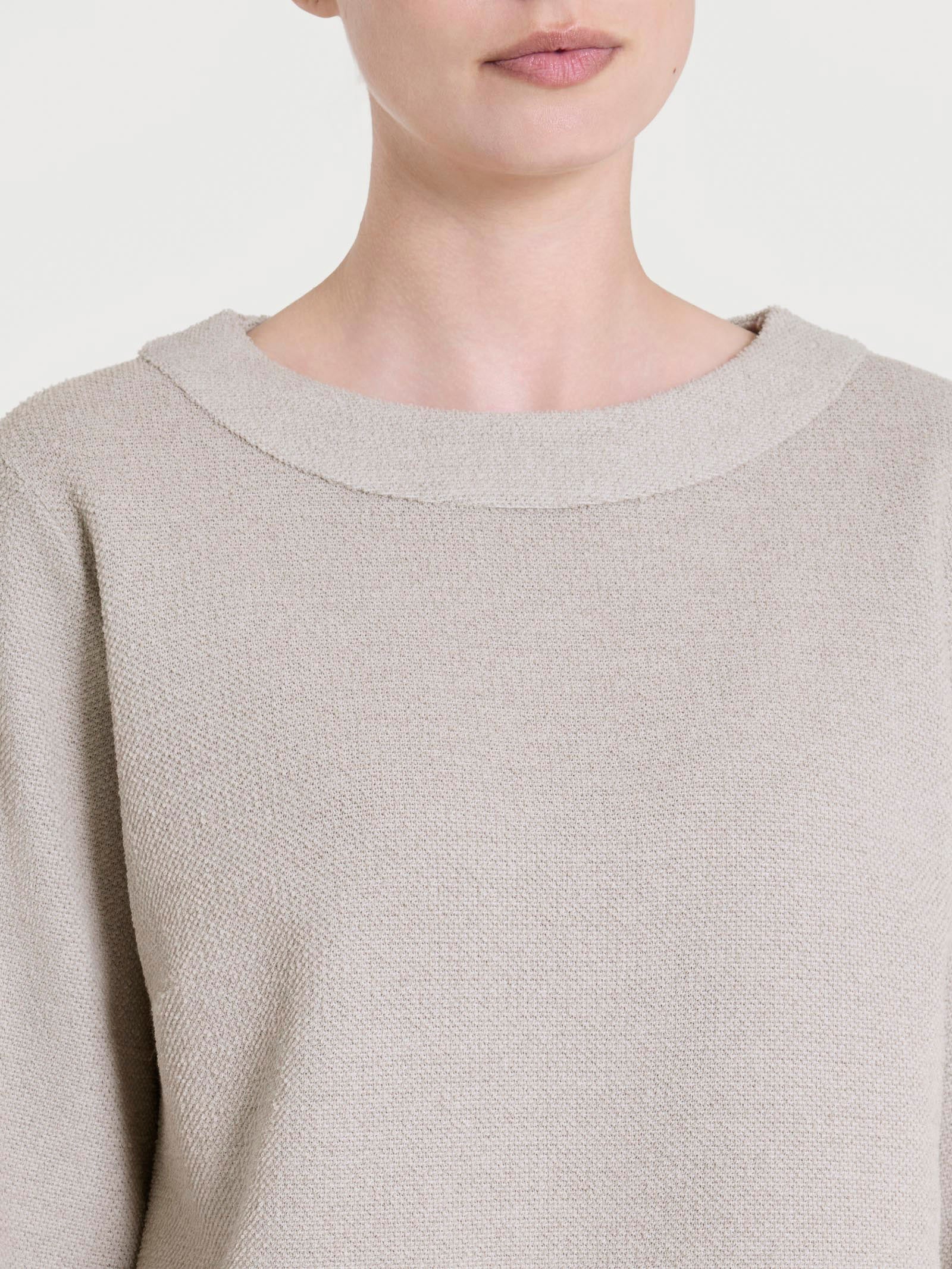Felpa girocollo in Japanese Fleece Grigi Donna - Ragno