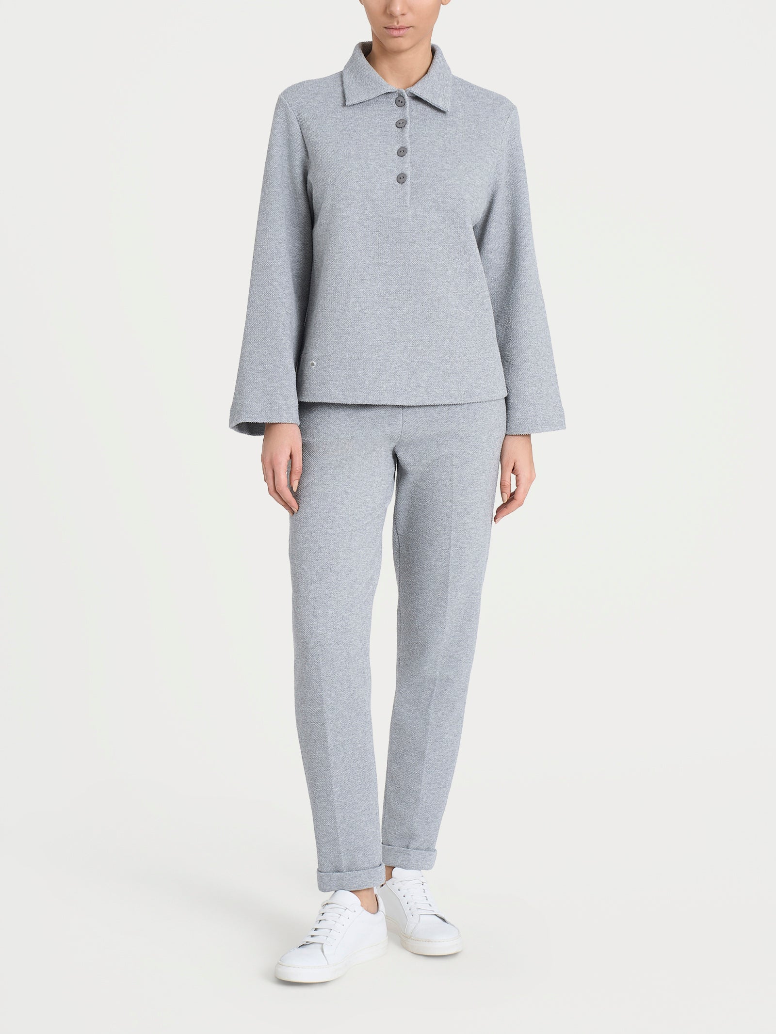 Polo in Japanese Fleece Neri Donna - Ragno