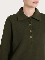 Polo in Japanese Fleece Verdi Donna - Ragno