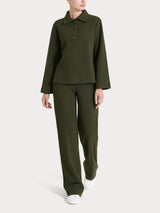Polo in Japanese Fleece Verdi Donna - Ragno