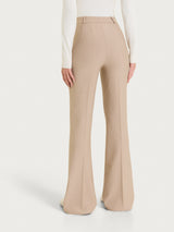 Pantalone flare lungo con tasche in Compact Grigi Donna - Ragno