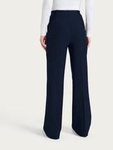 Pantalone ampio con tasche in Compact Blu Donna - Ragno